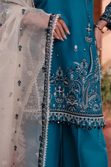 Embroidered Lawn Dress - 3 Pc