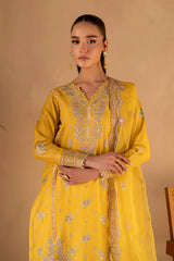 3 Pc - Embroidered Luxe Pret