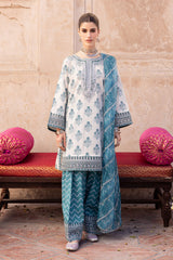 Premium Lawn Dress - 3 Pc